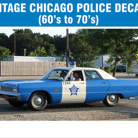 Chicago, Illinois Police Decals (1960s and 1970s vintage cars)
