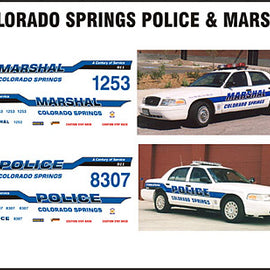 Colorado Springs, Colorado Police and Marshal Decals (Old Graphics)