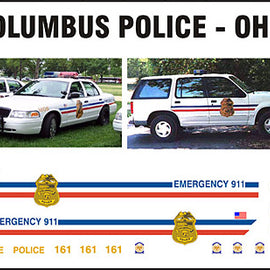 Columbus, Ohio Police Decals (old graphics)