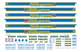Connecticut State Police Decals (old graphics)