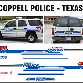 Coppell, Texas Police Decals (old graphics)