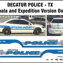 Decatur, Texas Police Decals