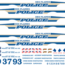 Des Plaines, Illinois Police Decals