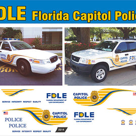 Florida Department of Law Enforcement Capitol Police Decals