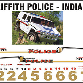 Griffith, Indiana Police Decals