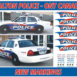 Halton, Ontario, Canada Police Decals