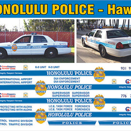 Honolulu, Hawaii Police Decals