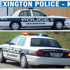 Lexington, Kentucky Police Decals (Ford Crown Victoria)