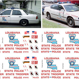 Louisiana State Police Decals (older light blue door patch)