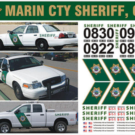 Marin County, California Sheriff Decals