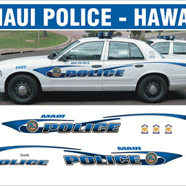 Maui, Hawaii Police Decals