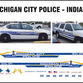 Michigan City, Indiana Police Decals