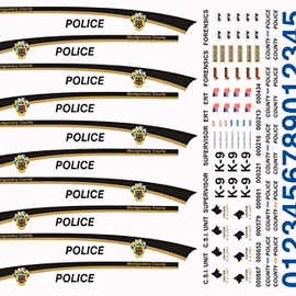 Montgomery County, Maryland Police Decals