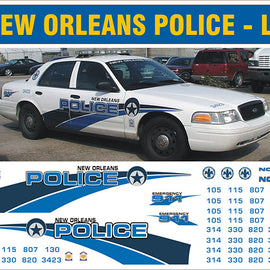 New Orleans, Louisiana Police Decals