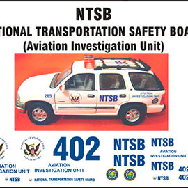 United States National Transportation Safety Board (NTSB) Decals