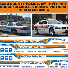 Nassau County, New York Highway Patrol Decals