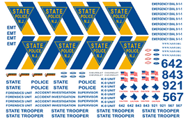 New Jersey State Police Decals