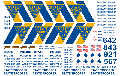 New Jersey State Police Decals – Conroy's Cruisers