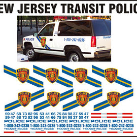 New Jersey Transit Police Decals