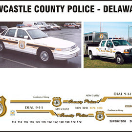 Newcastle County, Delaware Police Decals