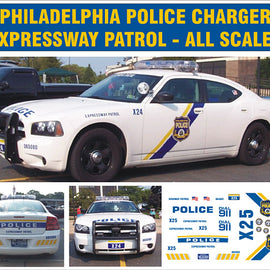 Philadelphia, Pennsylvania Police Expressway Patrol Decals (Dodge Charger)