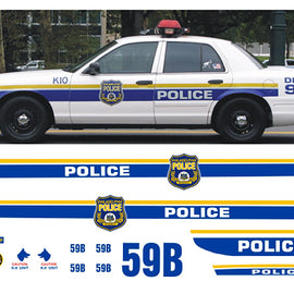 Philadelphia, Pennsylvania Police Decals (old graphics)