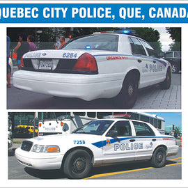 Quebec City, Quebec, Canada Police Decals