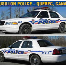 Rousillon, Quebec, Canada Police Decals