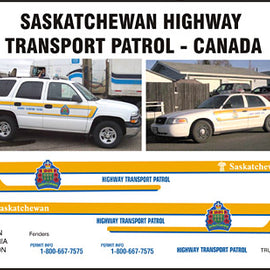 Saskatchewan Highway Transport Control Decals