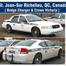 Saint Jean-Sur Richelieu, Quebec, Canada Police Decals