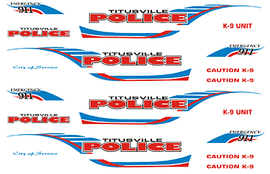 Titusville, Florida Police Decals