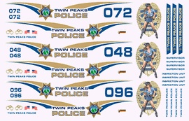 Twin Peaks Police Decals (Sexy Version)