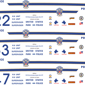 United States Park Police Decals