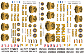 United States Secret Service Uniformed Division Decals (pre-2010 graphics)