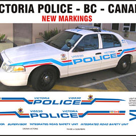 Victoria, British Columbia, Canada Police Decals