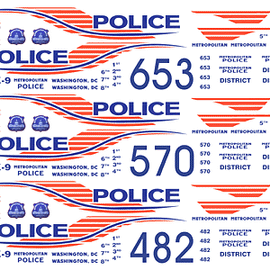 Washington, DC Metro Police Decals