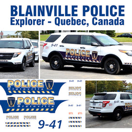 Blainville, Quebec, Canada Police Decals (Ford Utility)