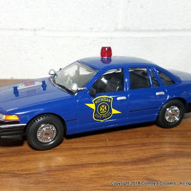 1/24th scale Michigan State Police 1996 Ford Crown Victoria model (LOOSE - no packaging)