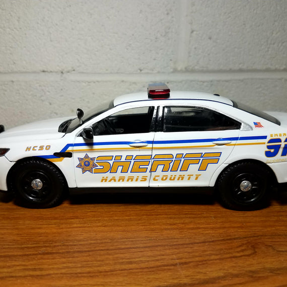 Custom 1/24th scale Harris County, Texas Sheriff Ford Police Interceptor Sedan model